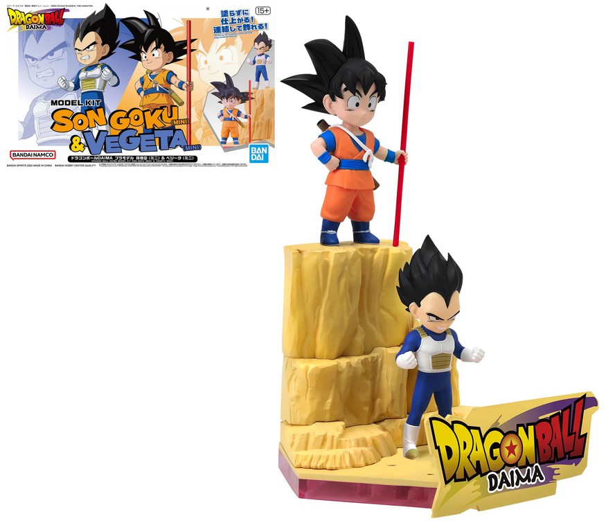 DRAGON BALL DAIMA - Son Goku (Mini) & Vegeta (Mini) - Model Kit