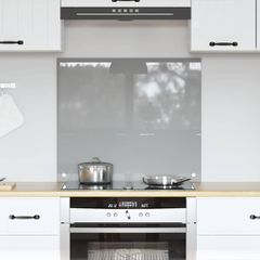 Πλάτη κουζίνας Ανοιχτό γκρι 70 x 60 cm σκληρυμένο γυαλί 42001228