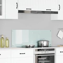 Πλάτη κουζίνας Λευκό 110 x 40 cm σκληρυμένο γυαλί 42001286