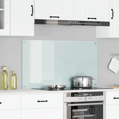 Πλάτη κουζίνας Λευκό 110 x 60 cm σκληρυμένο γυαλί 42001288