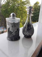 Βάζα με τεχνική decoupage