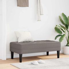 παγκάκι με μαξιλάρι Taupe 113 x 57 x 39 εκ. ύφασμα 42001940