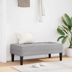 παγκάκι με μαξιλάρι Σκίουρος Γκρί 113 x 57 x 39 εκ. ύφασμα 42001944