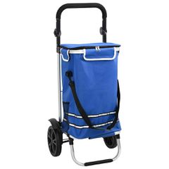 Καρότσι Αγορών Μπλε 36,5 x 46,5 x 100,5 εκ Ύφασμα Oxford 42002336