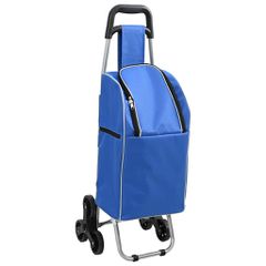 Καρότσι Αγορών Μπλε 39,5 x 33 x 93 εκ Ύφασμα Oxford 42002341