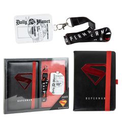 SUPERMAN - Stationery Set - A5 Notebook + Badge-thumb-1