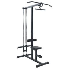 Μηχάνημα έλξεων πλάτης Μαύρο 110 x 70 x 187 εκ. 42002576