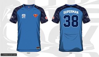 SUPERMAN - Superman 38 - Soccer Jersey Men (XXL)