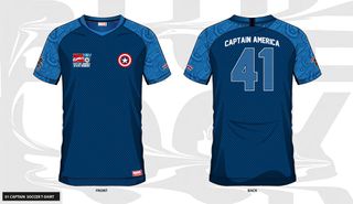 MARVEL - Captain America 41 - Soccer Jersey Men (XXL)