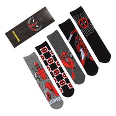 Marvel Socks 5-Pack Deadpool L-XL-thumb-0