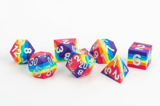 FanRoll Sharp Edge Silicone Dice Set Rainbow (7)-thumb-2
