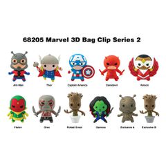 Marvel 3D PVC Bag Clips Series 2 Display (24)-thumb-2