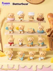 Butterbear Baked with Love Series Mini Figures 3-Pack Chubby Face 9 cm Display (6)