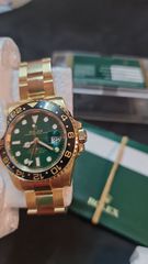 Rolex GMT-Master II, Yellow gold Green Dial, 116718LN 2011 αγορασμένο από Zinzalian άγραφη κάρτα Discontinued