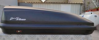 Junior Easy PST 420lt Μαύρη Με Μονό Άνοιγμα μαζί με τις βάσεις οροφής