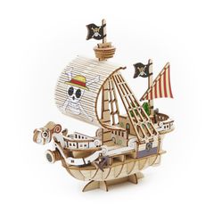 ONE PIECE - Going Merry - Wood Model Kit 15.5cm-thumb-0