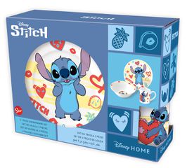 STITCH - Dinner Set - Mug 325ml + Bowl + Plate 3pc-thumb-4