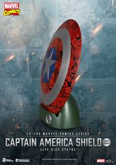 MARVEL - Captain America Shield - Statue Life Size 64cm-thumb-2