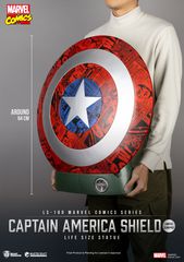 MARVEL - Captain America Shield - Statue Life Size 64cm-thumb-4