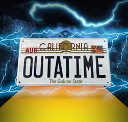 BACK TO THE FUTURE - Outatime Number Plate Replica