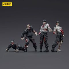 Zombie Dark Source Action Figures 4-Pack Security Guards 8 cm-thumb-1
