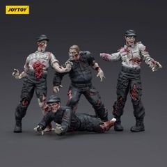 Zombie Dark Source Action Figures 4-Pack Security Guards 8 cm-thumb-4