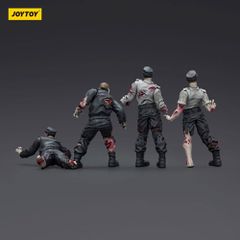 Zombie Dark Source Action Figures 4-Pack Security Guards 8 cm-thumb-2