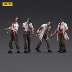 Zombie Dark Source Action Figures 4-Pack Scientists (Male) 8 cm-thumb-1