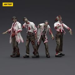 Zombie Dark Source Action Figures 4-Pack Scientists (Male) 8 cm-thumb-4