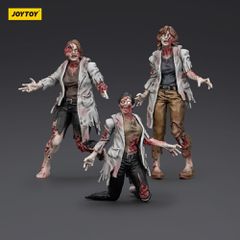 Zombie Dark Source Action Figures 3-Pack Scientists (Female) 8 cm-thumb-2