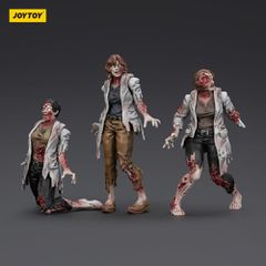 Zombie Dark Source Action Figures 3-Pack Scientists (Female) 8 cm-thumb-3