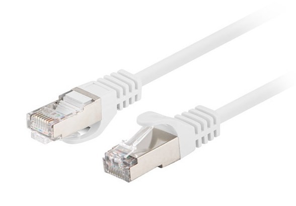 LPATCHCORD KAT.5E UTP 2M BIAŁY FLUKE PASSED LANBERG 10-PACK