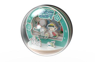 PEANUTS - Snow Drift - Wood Model Kit Globe Theater-thumb-4