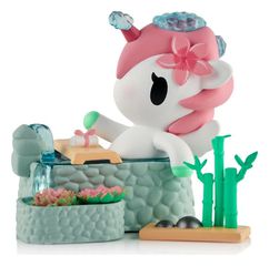 Unicorno Window Box Figure Spa Day Hot Springs Oasis 7 cm