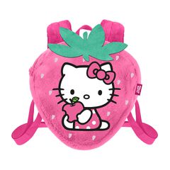 HELLO KITTY - Strawberry - Mini Fur Backpack '25x22x12cm'-thumb-1