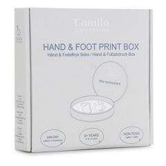 Vanilla Copenhagen - Hand & Foot Print - Silver and white - One size (5001620501) / Baby and Children