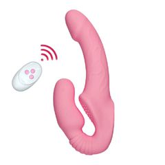 Strapless Strap-On Dildo Pink Wireless-thumb-1