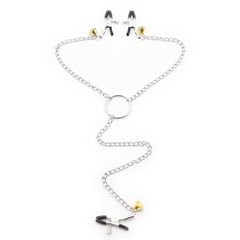 Nipple And Clit Clamp With Bell Black-thumb-2