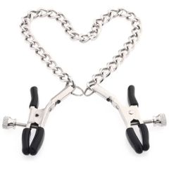 Bondage Adjustable Nipple Clamps Black-thumb-2
