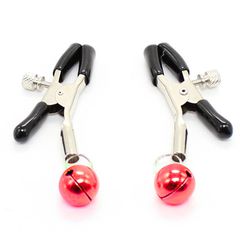 Adjustable Bell Nipple Clamps Red