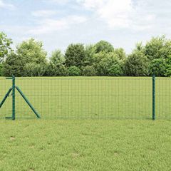 Φράχτης Εuro 0,8 x 10 m Σίδηρος με επικάλυψη PVC Πράσινο 42004332