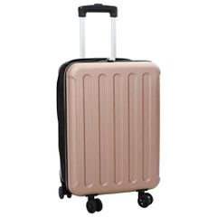 Βαλίτσα με κλειδαριά ροζ χρυσό 34 x 23 x 55.5 εκ. ΑΒΣ Πλαστικό 42006238