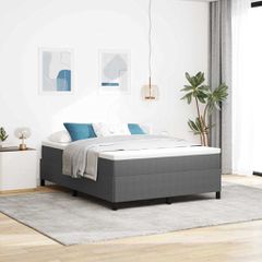 Κρεβάτι με ελατήρια Ανοιχτό γκρι 140 x 190 cm 42006967