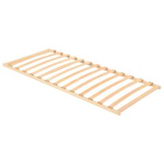 Βάση κρεβατιού με λάμες Καφέ 90 x 190 cm Στερεό ξύλο οξιάς 42015278