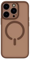 ObaStyle Semiclear Ματ Θήκη MagSafe για iPhone 15 Pro Max - Καφέ