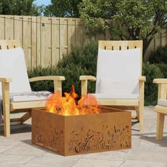 Φωτιά Κουβά Σκ rusty 60 x 60 x 30 cm Ατσάλι Σκληρυθέν στον Αέρα 858927