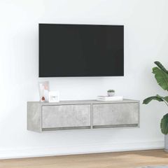 Ντουλάπι TV με συρτάρι Γκρι σκυροδέματος 100 x 31 x 25,5 εκ. 861529