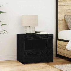 Κομοδίνο Μαύρη Οξυά 50 x 40 x 45 cm Επεξεργασμένο ξύλο 862184
