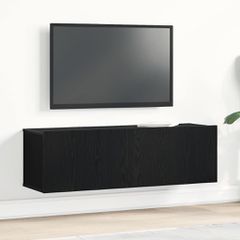 Ντουλάπι TV Μαύρη Οξυά 100 x 30 x 30 cm Επεξεργασμένο ξύλο 862487