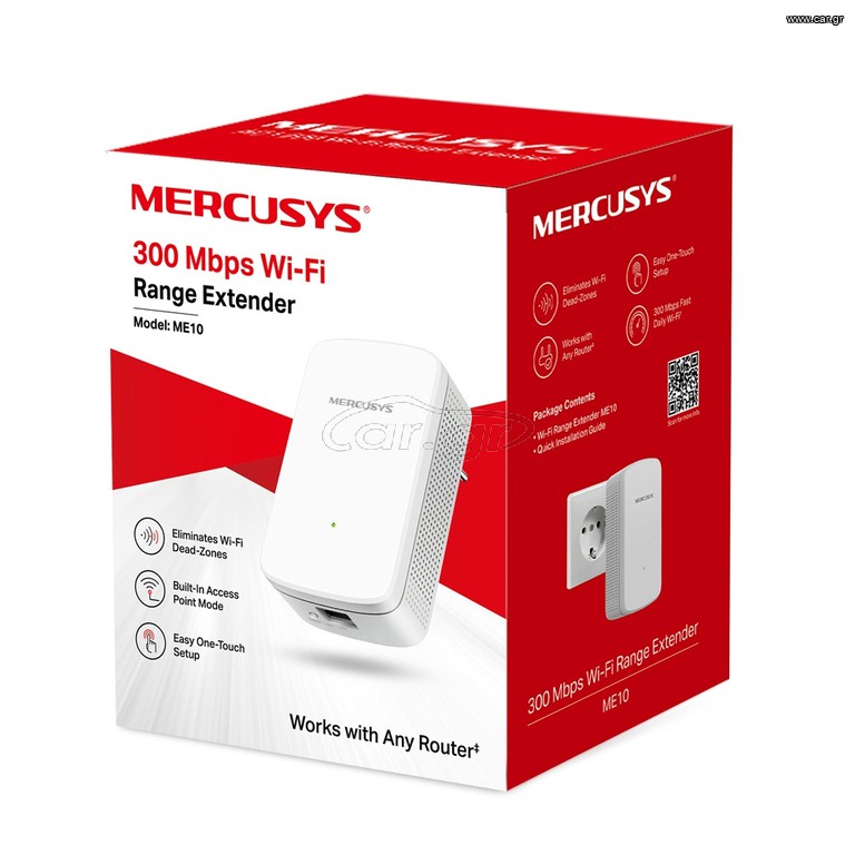 MERCUSYS ME10 300 MBPS WI-FI RANGE EXTENDER